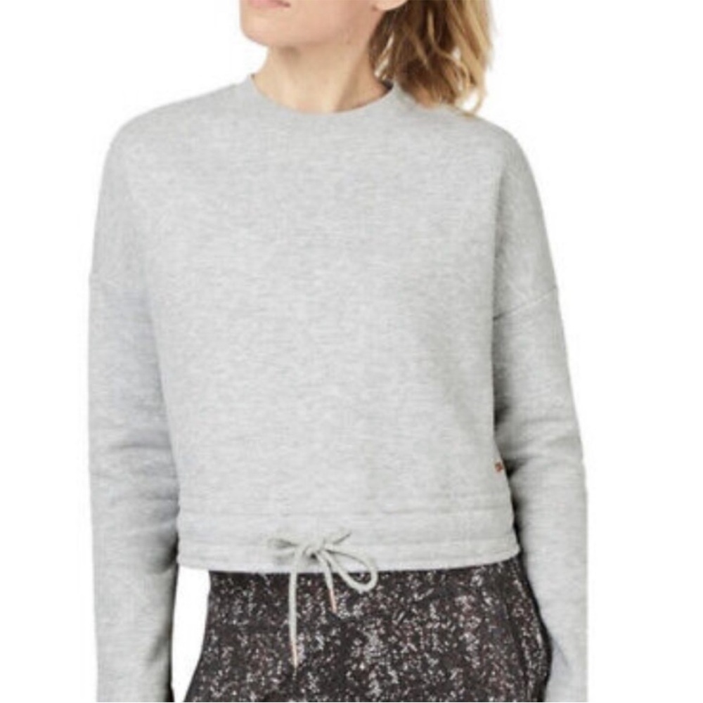 Sweaty Betty Tie Hem Sweatshirt - Xs - Grey Marl. Original $85.